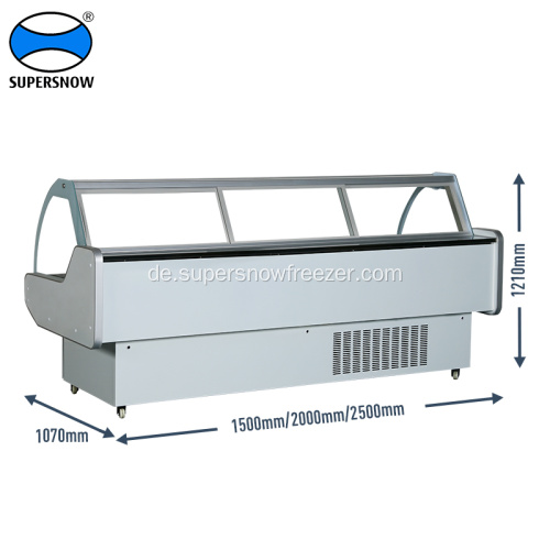 Fan-Cooling Commercial Display Kühlschrank mit Gefrierfach